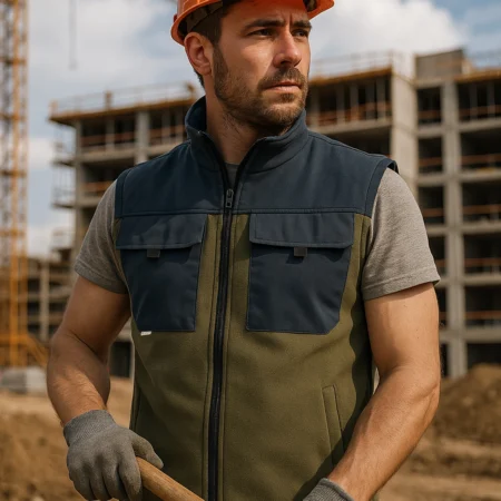Radni prsluk od Fleeca sa Softshell detaljima