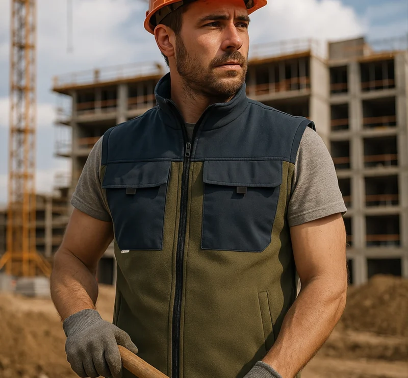 Radni prsluk od Fleeca sa Softshell detaljima