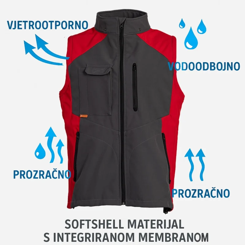 Softshell prsluk - ART. 4004 ( bez kapuljače ) - Image 5
