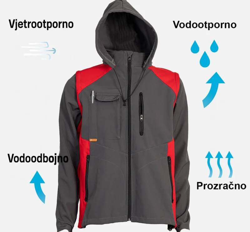 Jakna softshell - ART. 4003 ( sa kapuljačom ) - Image 8
